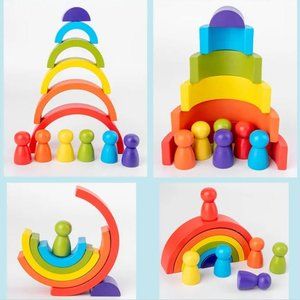 Wooden Rainbow Educational Toy